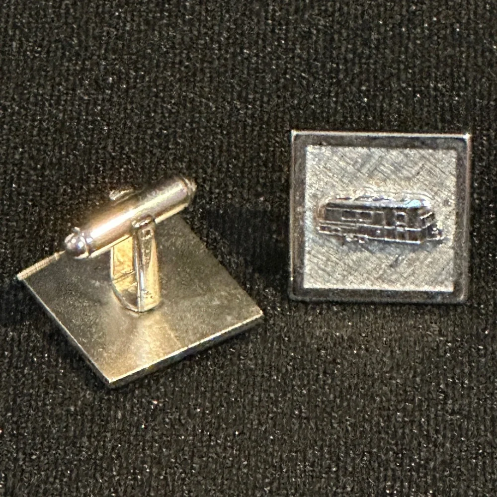 Silver Airstream Cufflinks